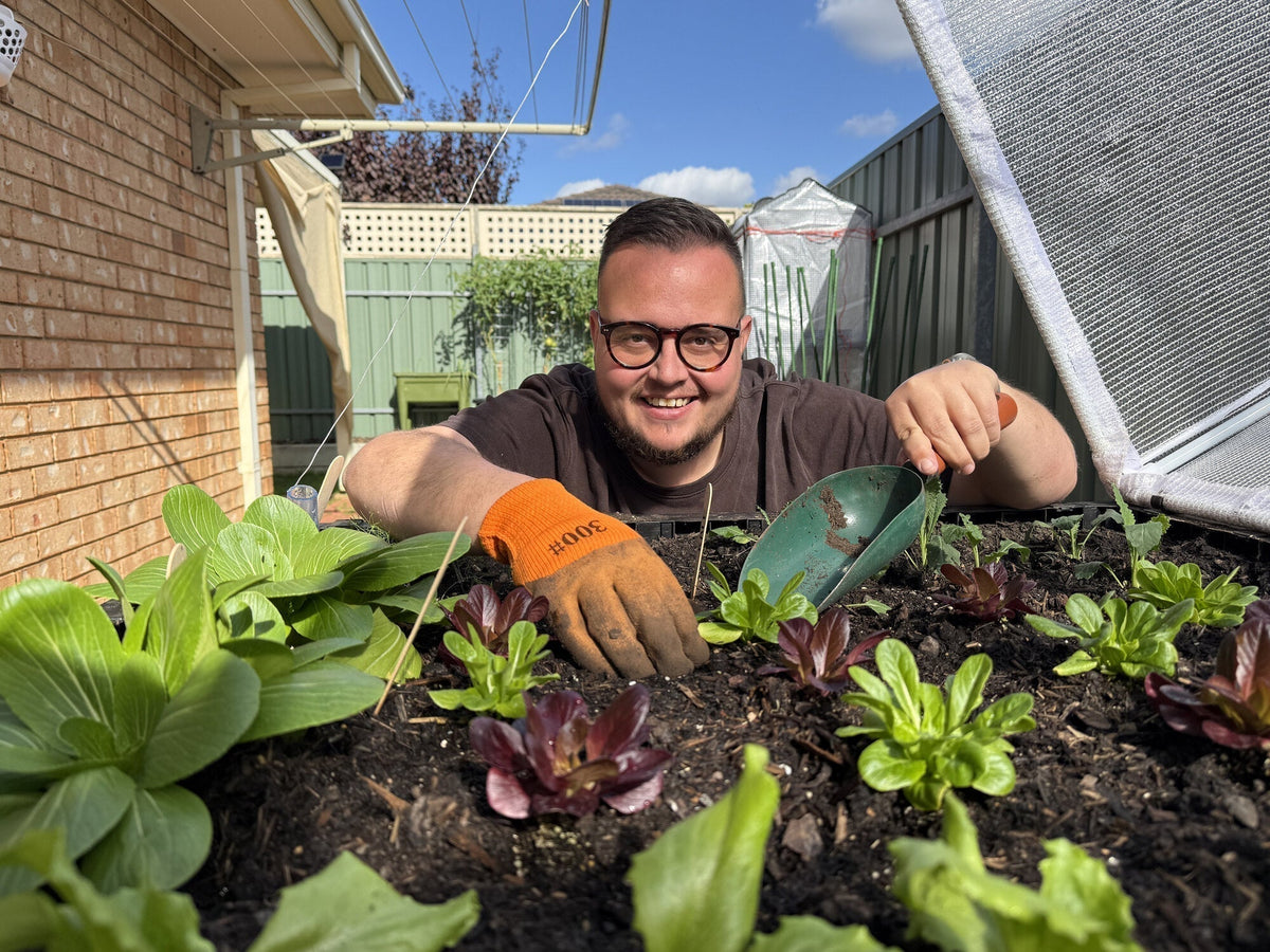 Matthew Norris at his home garden, South Australia.