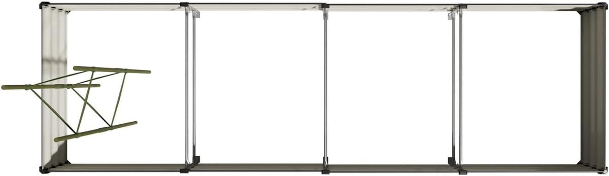 Livsip Galvanised Raised Garden Bed, 240 x 80 x 56 cm