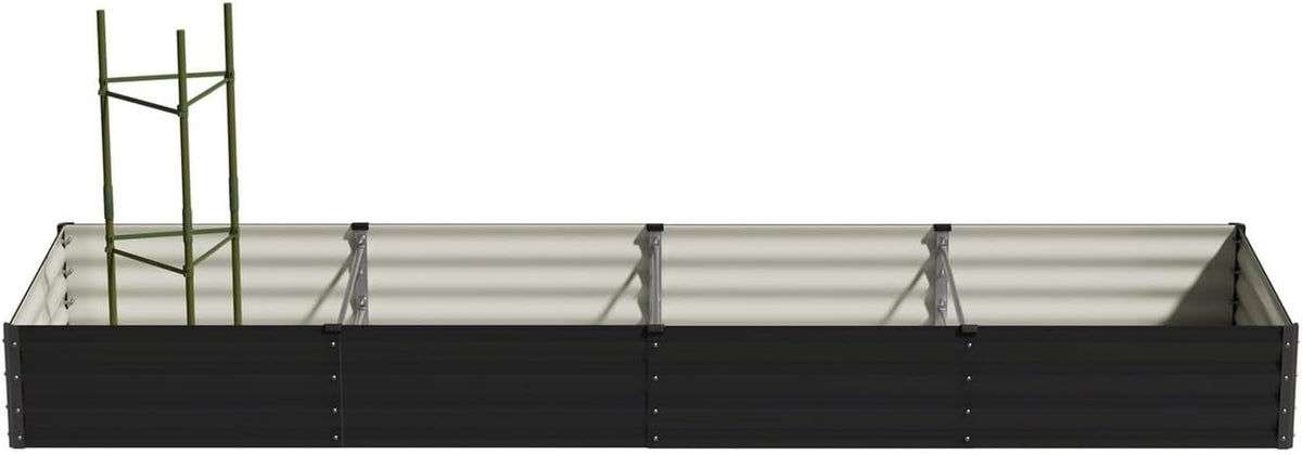 Livsip Galvanised Raised Garden Bed, 240 x 80 x 56 cm