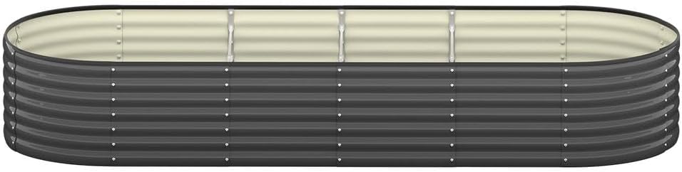 Livsip Galvanised Raised Garden Bed, 240 x 80 x 56 cm
