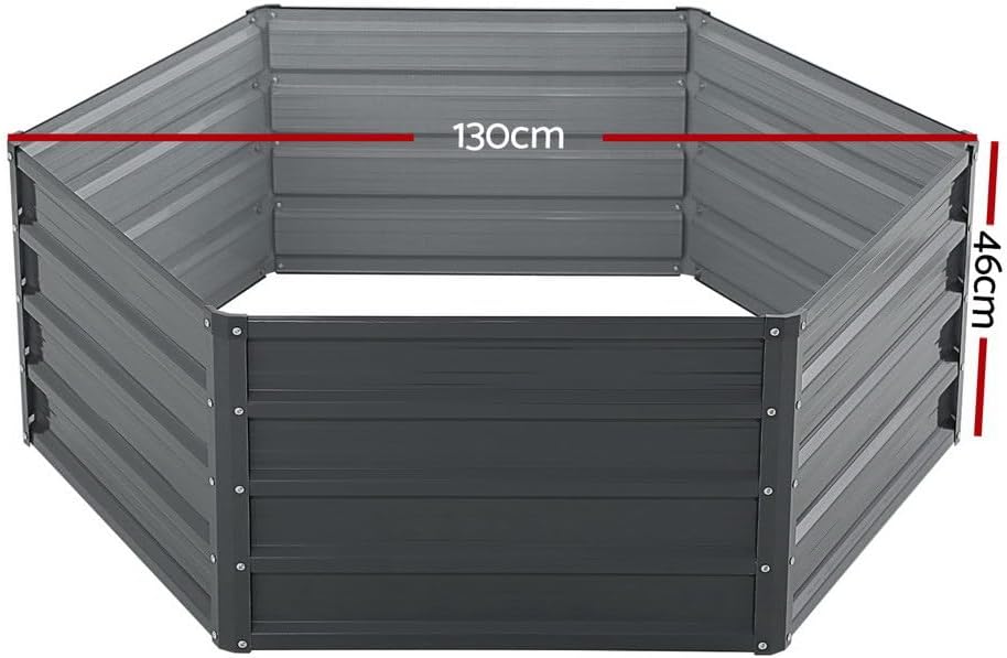 Green Fingers Galvanised Garden Beds, 2 Pack, 150 x 90 x 30 cm