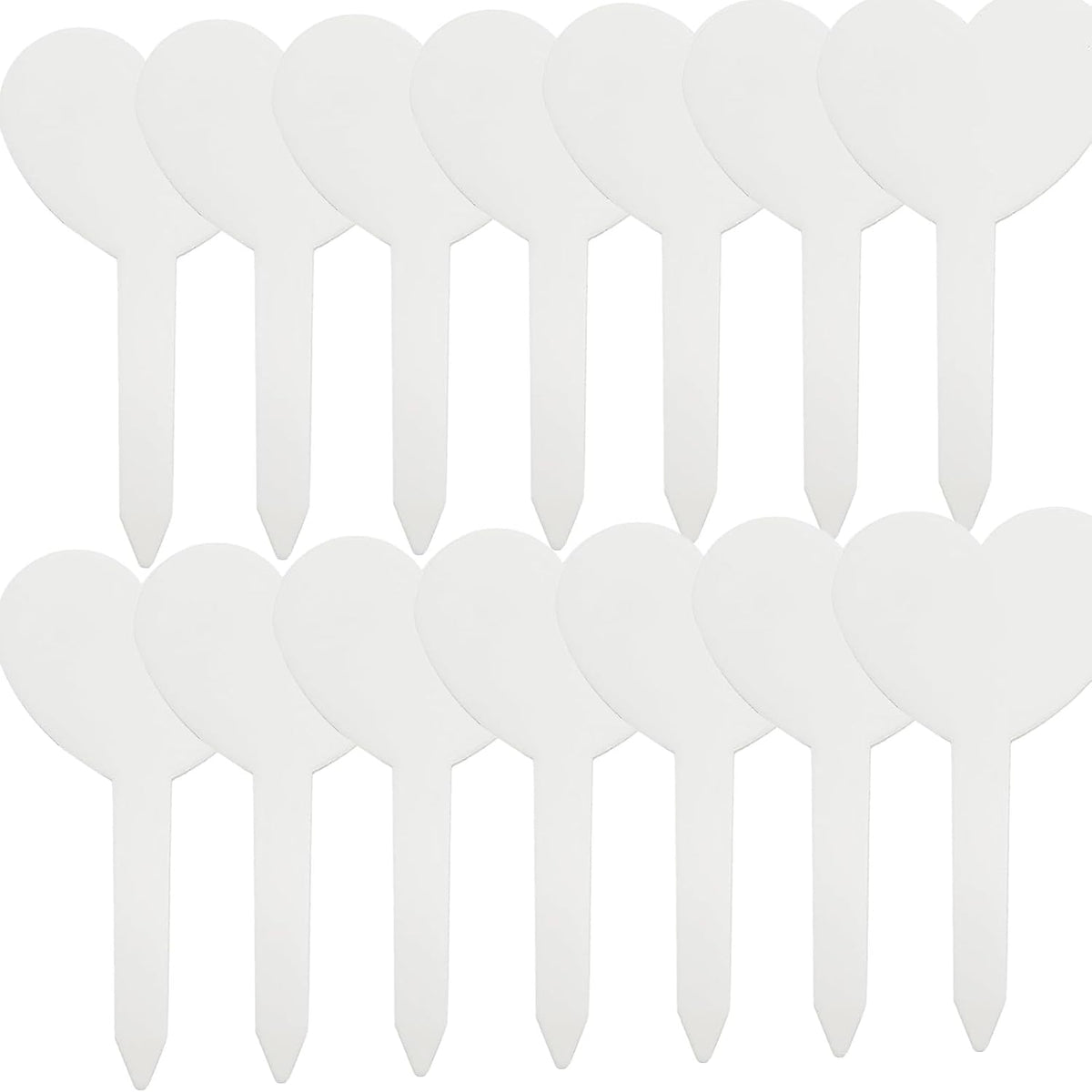 Plastic T-Type Plant Labels, 100 Pack, 10 x 6 cm
