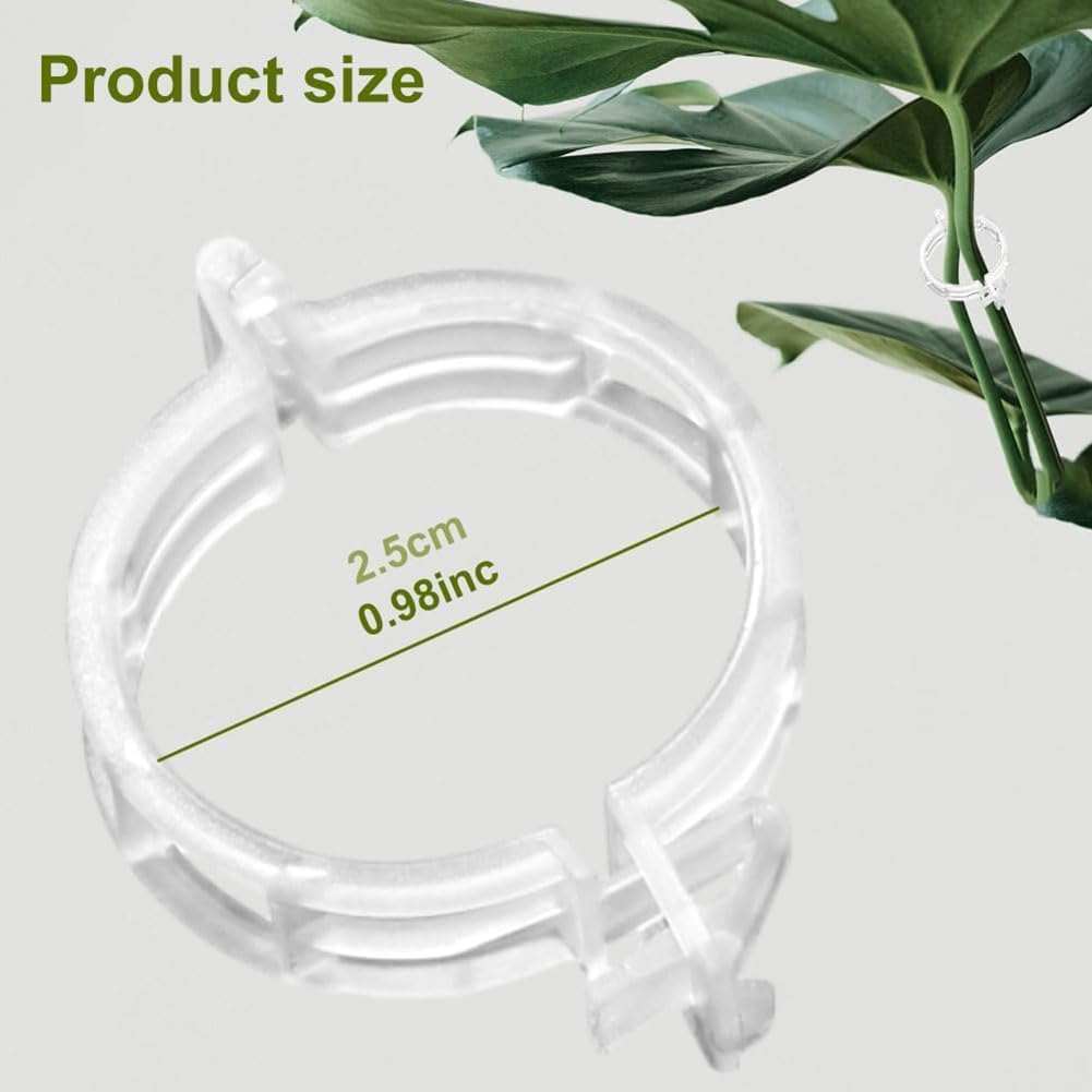Green Plant Support Clips, 100 Pack