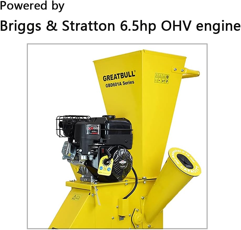 Chipper Shredder Mulcher, 6.5 hp, 208 cc (GBD601A)