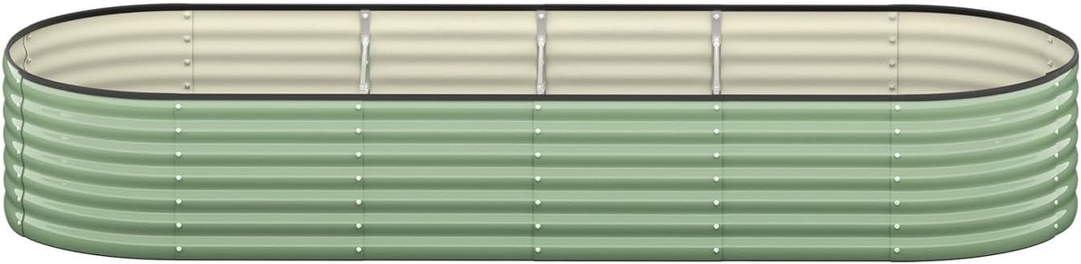 Livsip Galvanised Raised Garden Bed, 240 x 80 x 56 cm