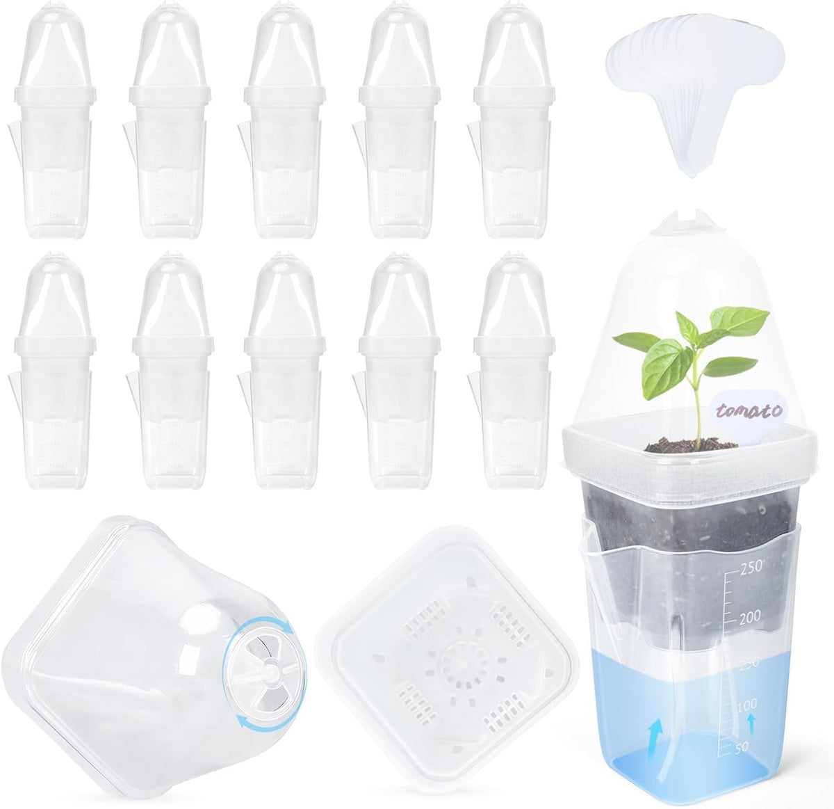 Self-Watering Propagation Pots, 12 Pack, 2.5 in