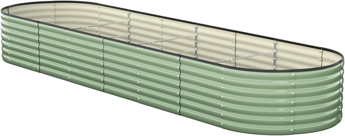 Livsip Galvanised Raised Garden Bed, 240 x 80 x 56 cm