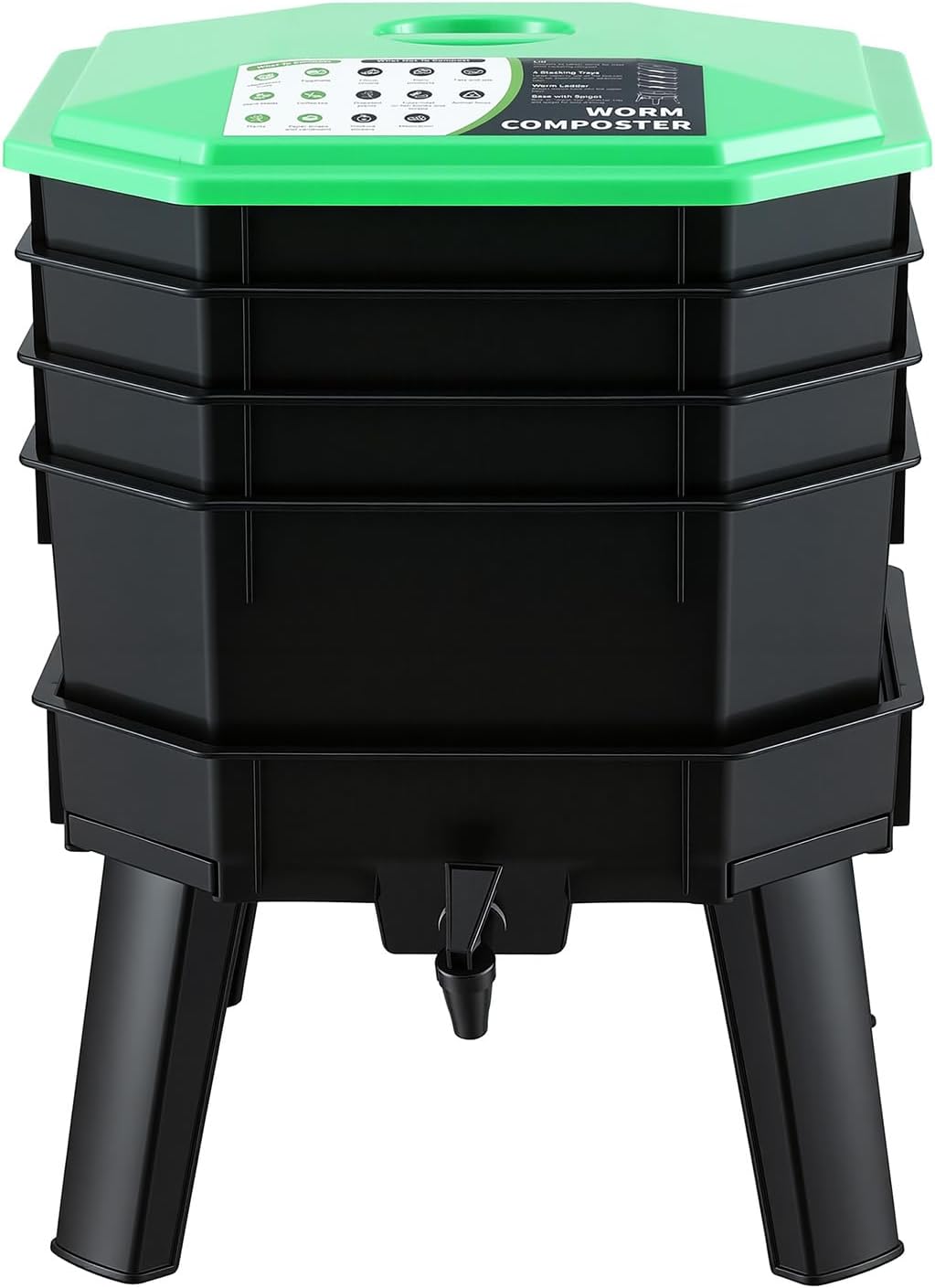 Gardeon Worm Farm Compost Bin, 4 Tray