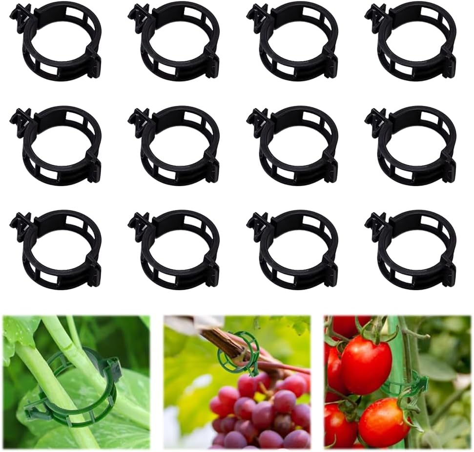 Green Plant Support Clips, 100 Pack