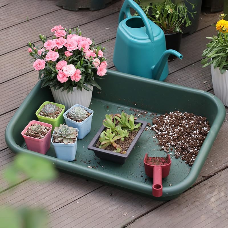 Garden Tidy Potting Tray, 23 x 16.4 x 4.3 in, Green