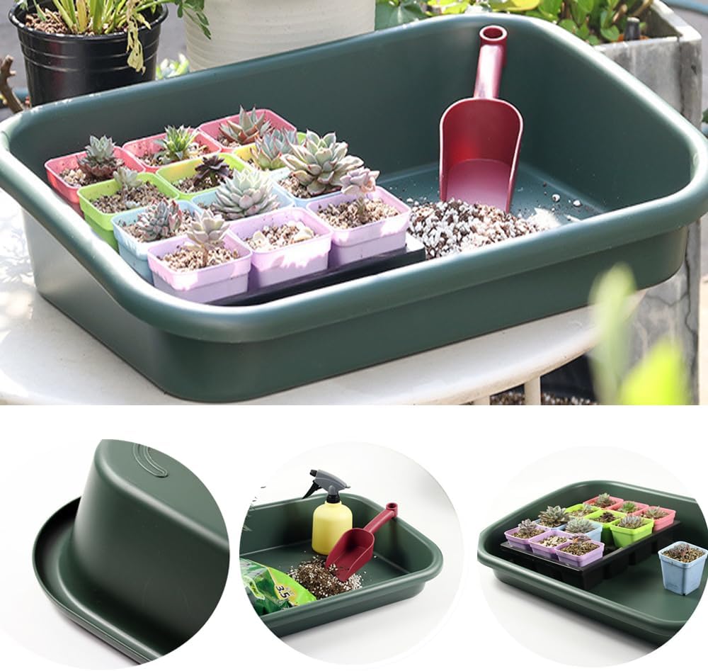 Garden Tidy Potting Tray, 23 x 16.4 x 4.3 in, Green