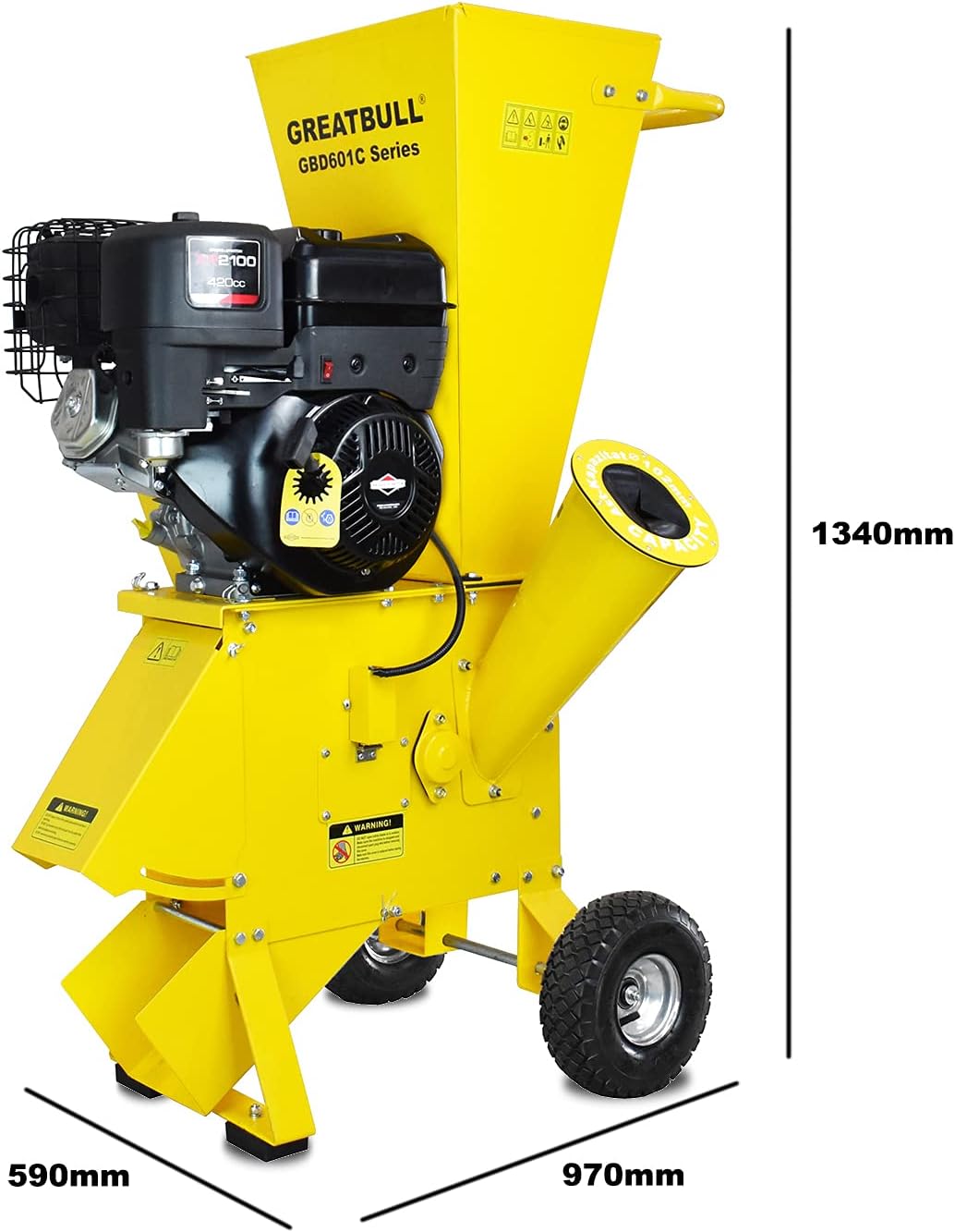 Wood Chipper Shredder, 13.5 hp Briggs & Stratton (GBD601C)