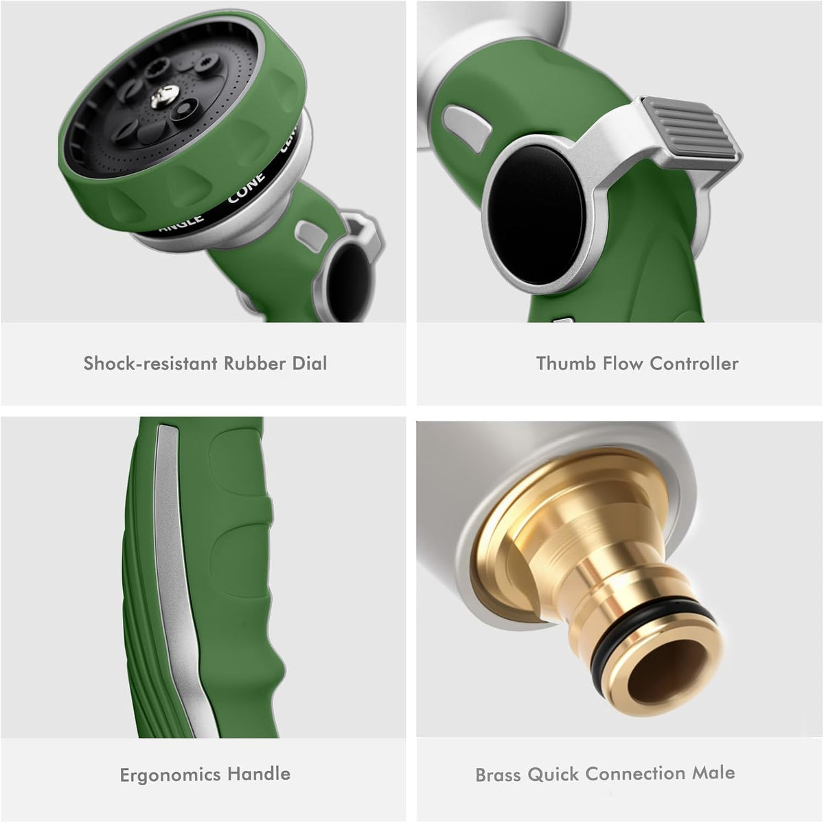 RESTMO Garden Hose Nozzle, 9 Patterns