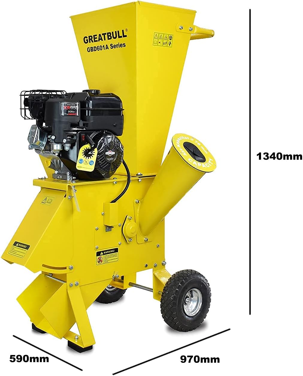 Chipper Shredder Mulcher, 6.5 hp, 208 cc (GBD601A)