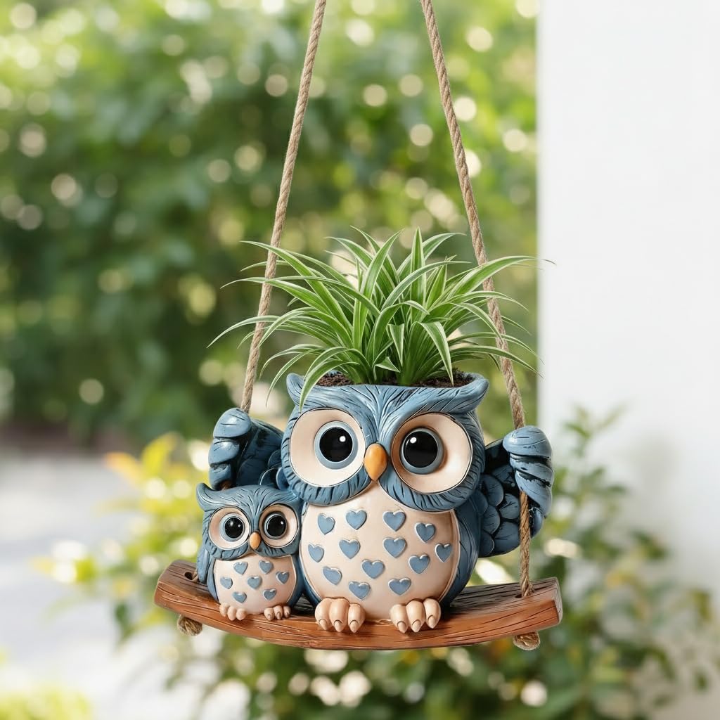 Owl Hanging Planters
