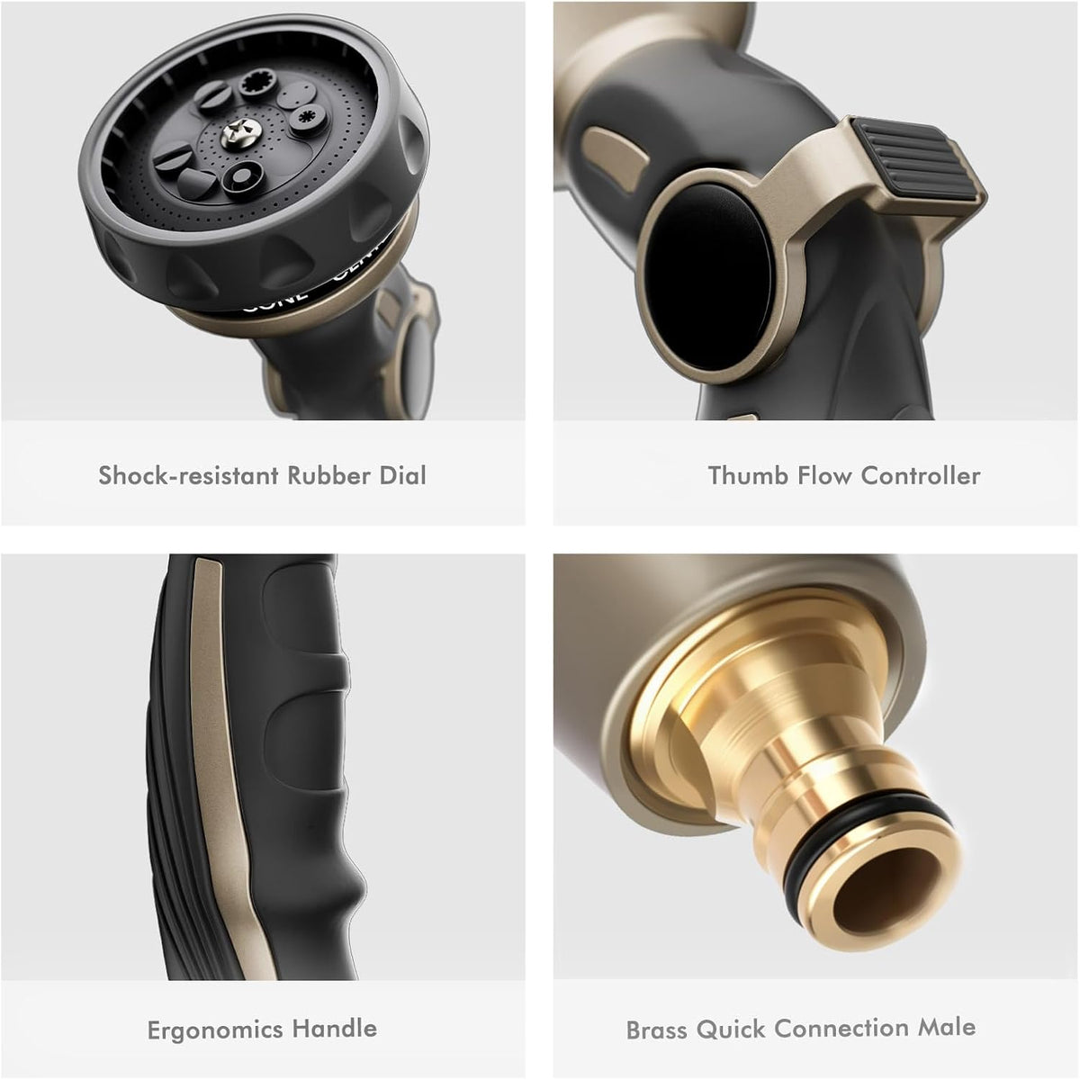 RESTMO Garden Hose Nozzle, 9 Patterns