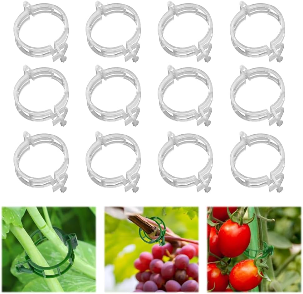 Green Plant Support Clips, 100 Pack