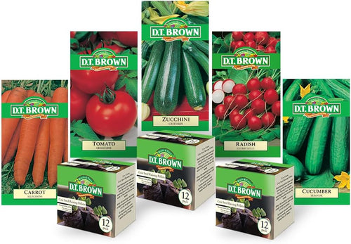 D.T. Brown Cucumber & Zucchini Seed Kit + Pellets
