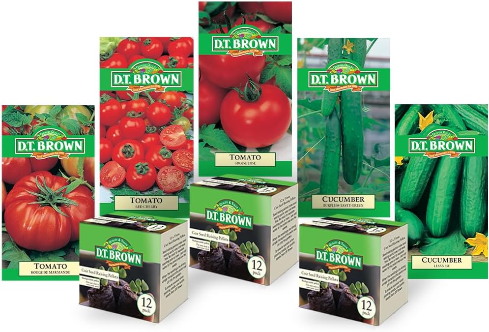 D.T. Brown Cucumber & Zucchini Seed Kit + Pellets