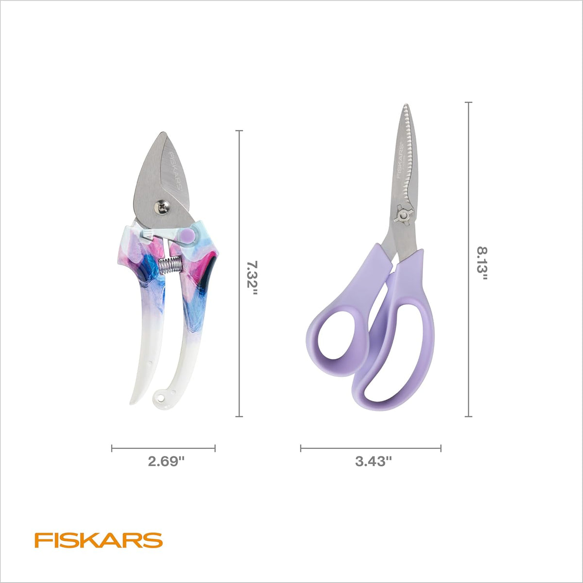 Fiskars Bypass Pruning Shears, 5/8 in