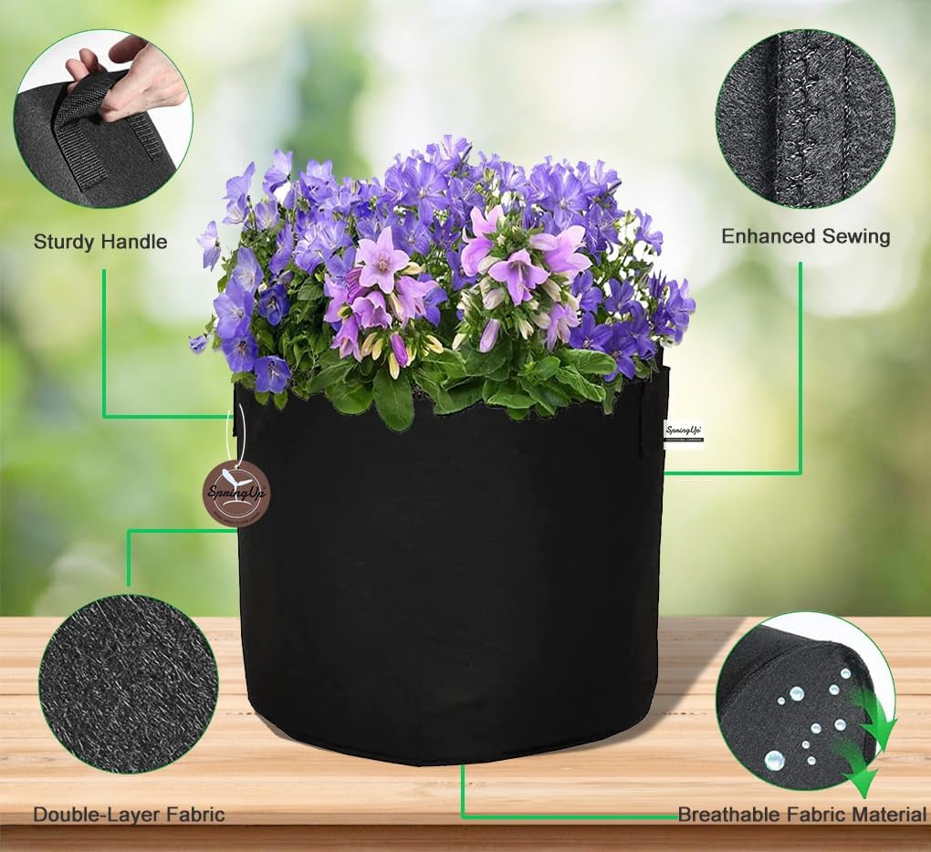 Grow Bags, 5 Pack, 20 gal