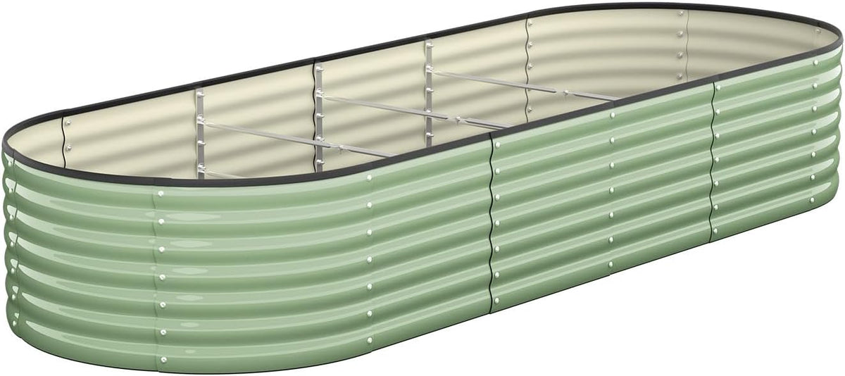 Livsip Galvanised Raised Garden Bed, 240 x 80 x 56 cm