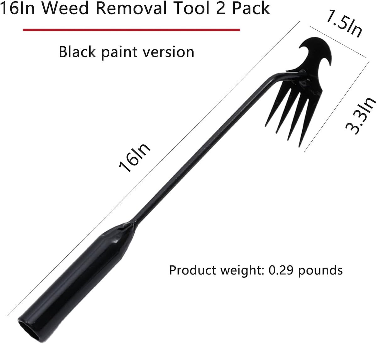 Gardening Hand Weeder Tools, 2 Pack