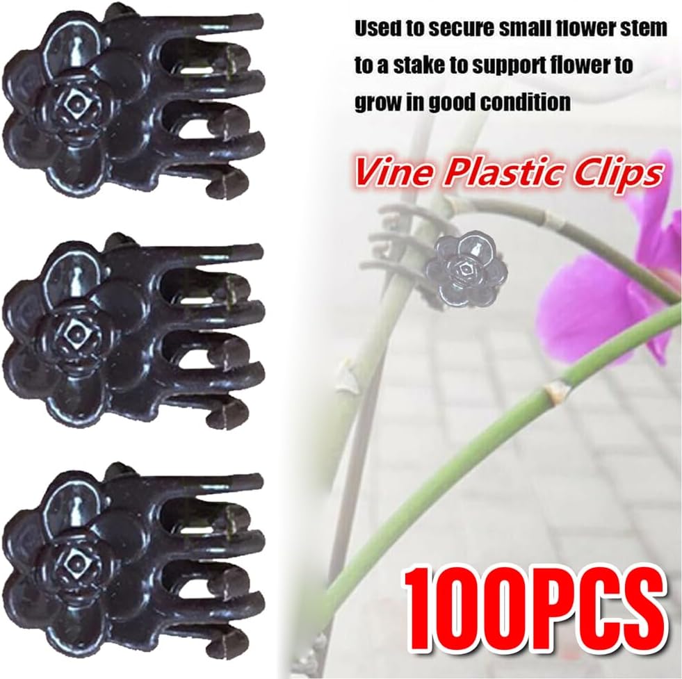 Orchid Plant Support Clips, 2 cm, 100 Pack
