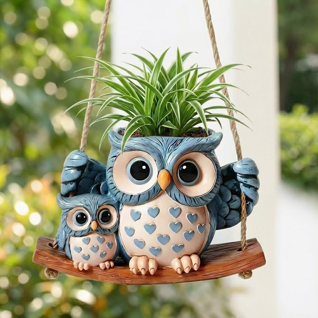 Owl Hanging Planters