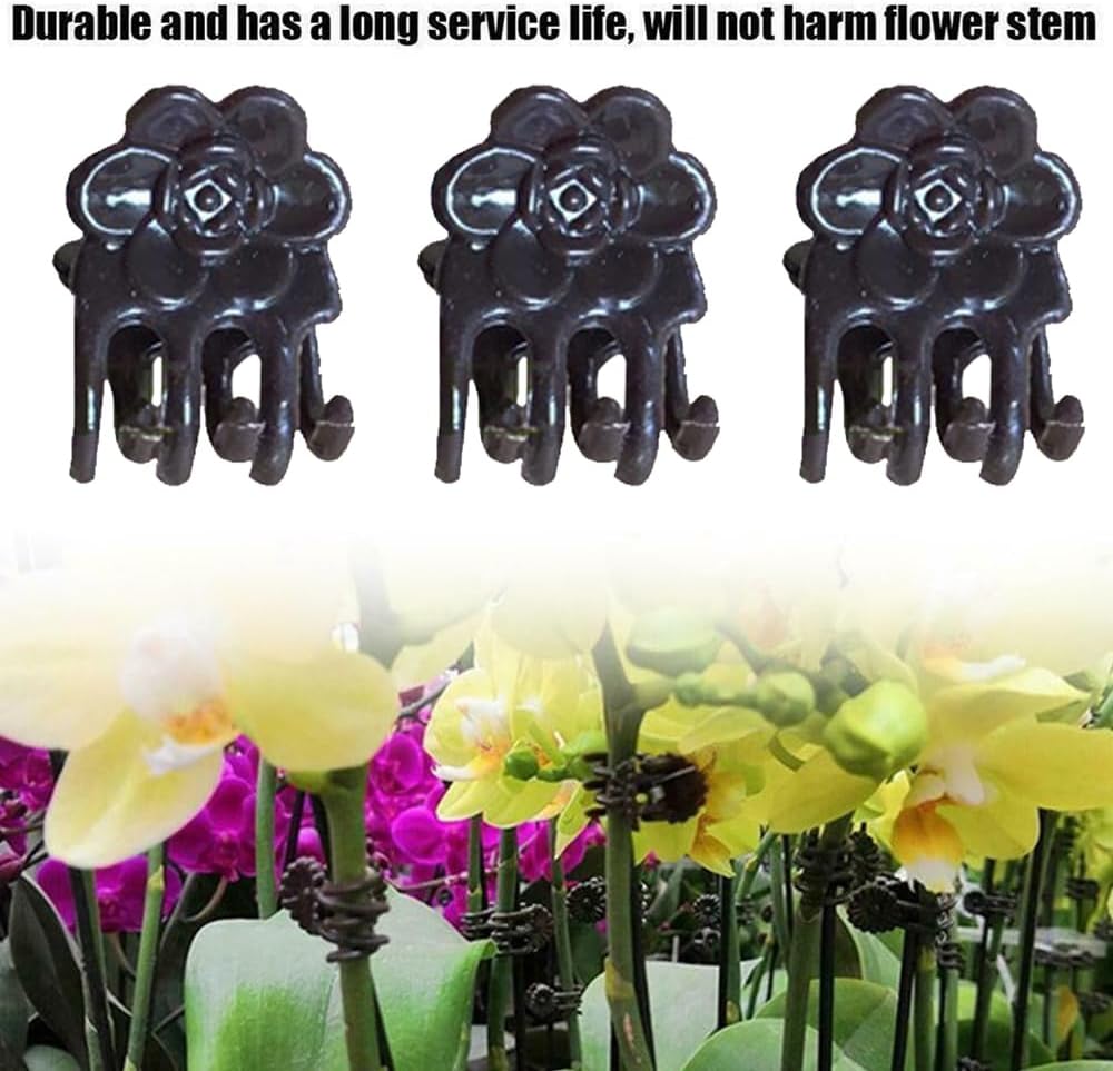 Orchid Plant Support Clips, 2 cm, 100 Pack