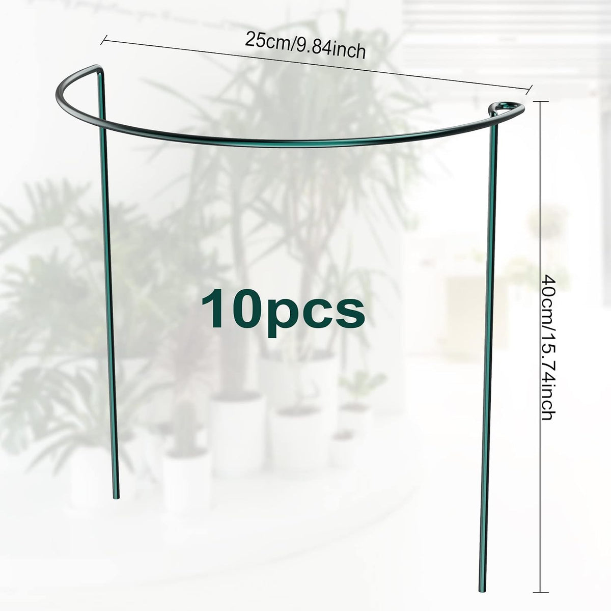 Garden Mesh Netting Kit with Hoops and Clips, 8 x 26 ft