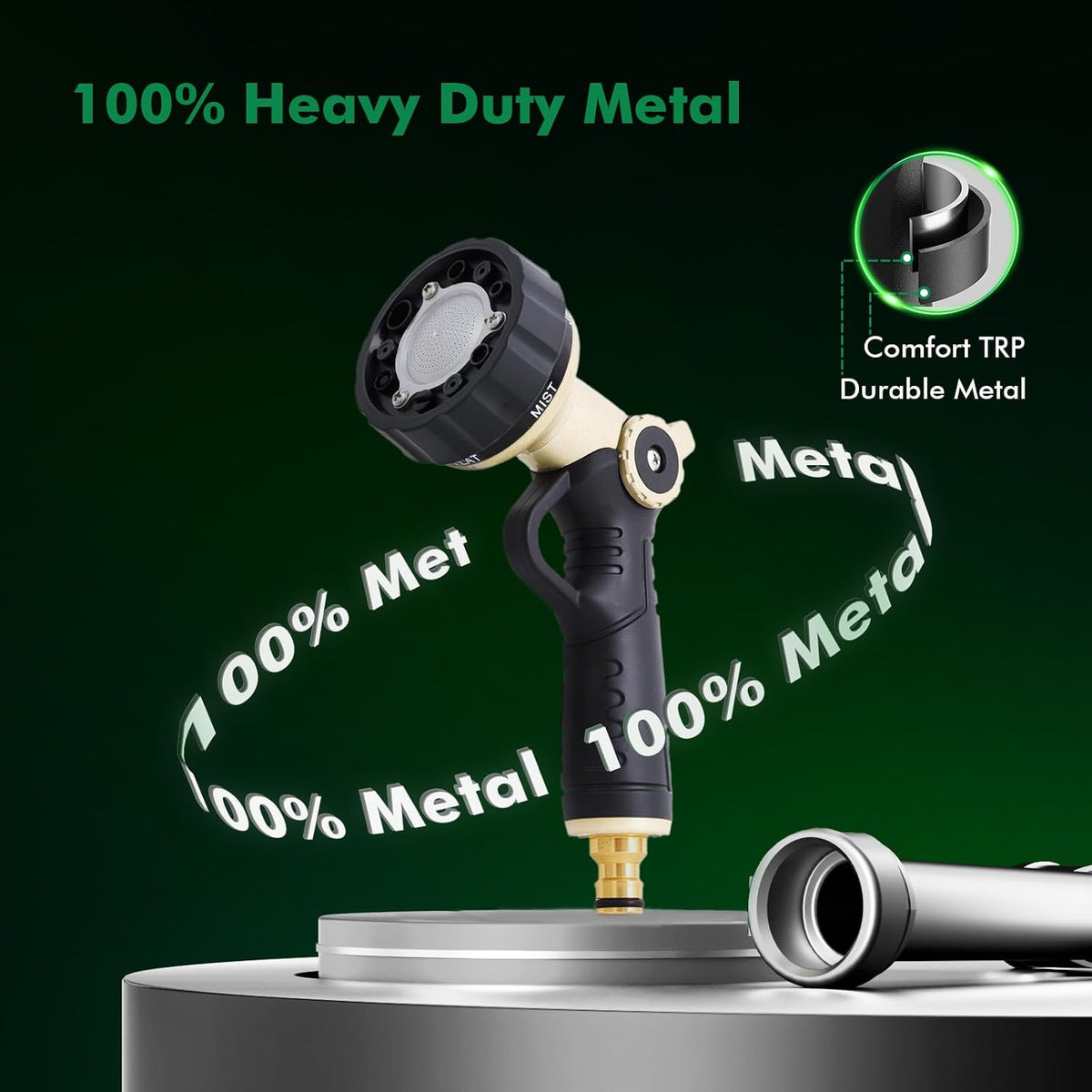 RESTMO Metal Garden Hose Spray Gun