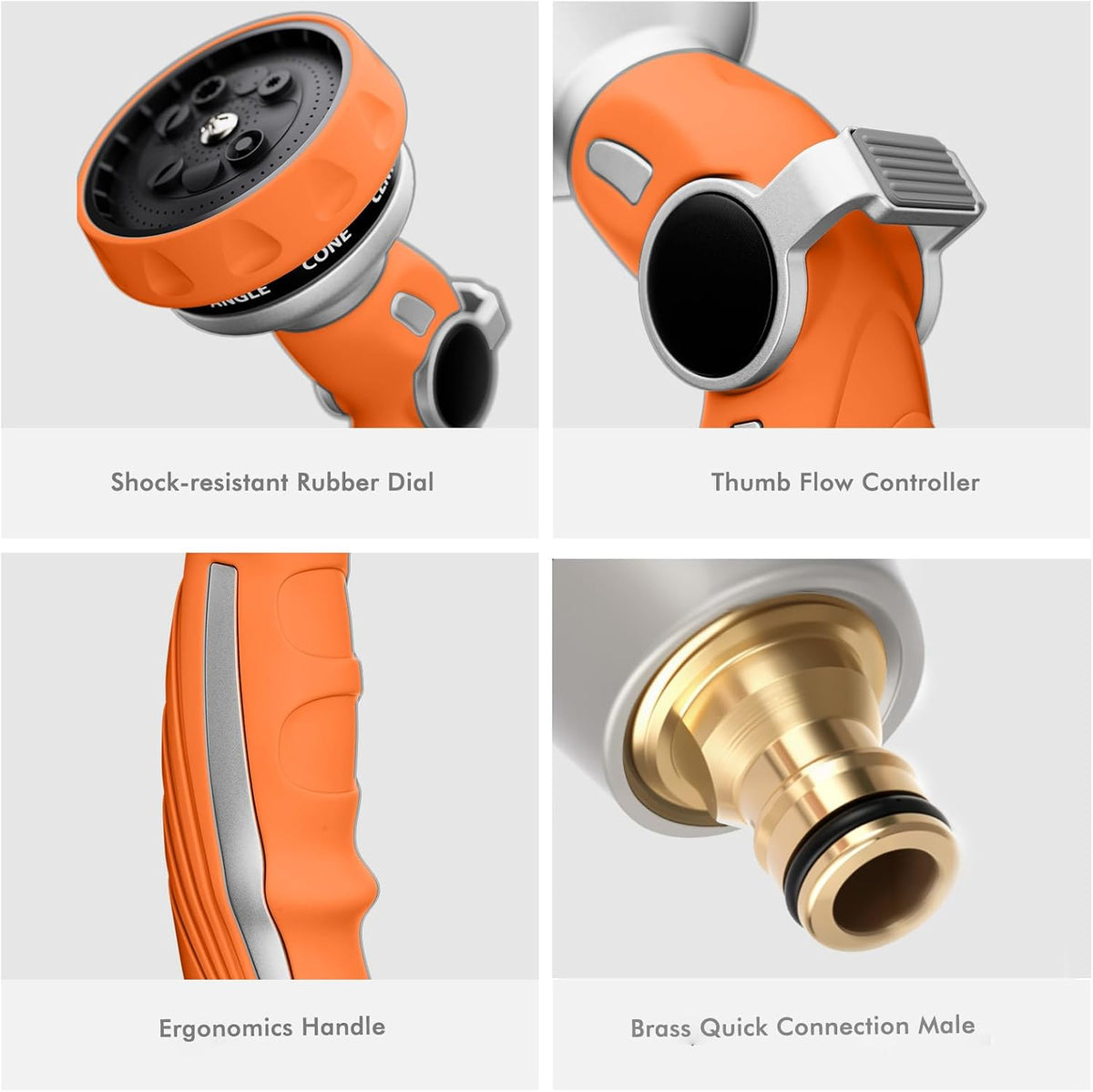 RESTMO Garden Hose Nozzle, 9 Patterns