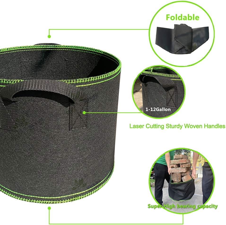 Grow Bags, 5 Pack, 10 gal