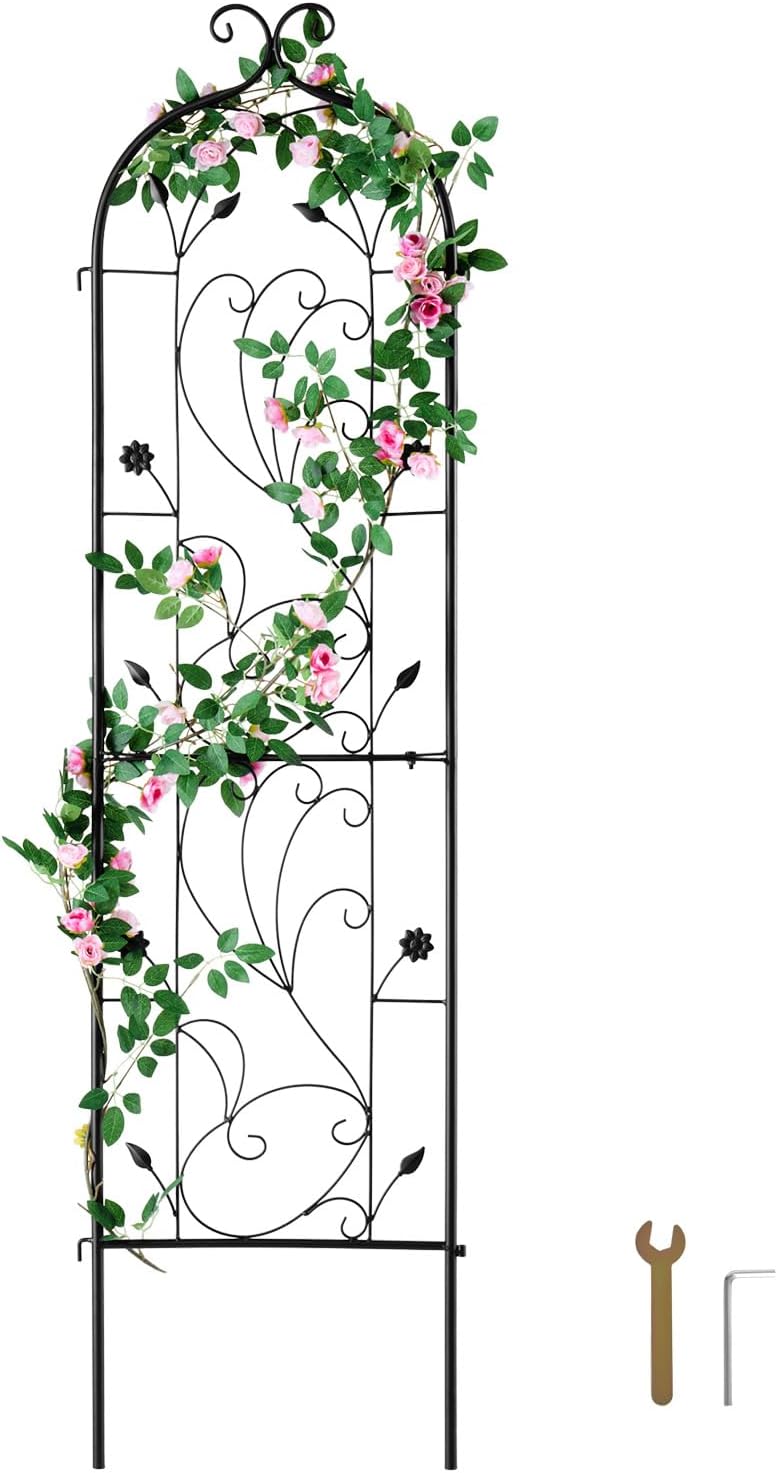 VEVOR Metal Garden Trellis, 4 Pack, 87 x 20 in