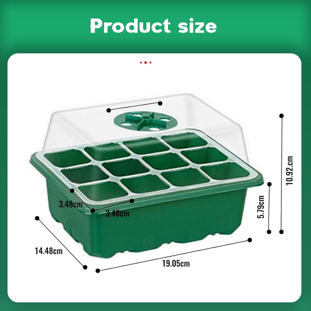 Seedling Starter Tray Kit, 120 Cells
