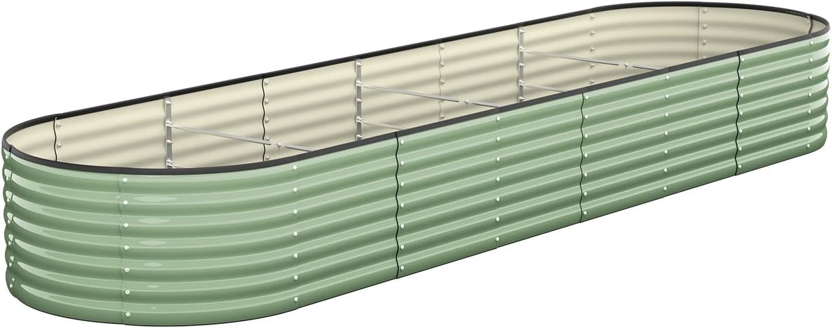 Livsip Galvanised Raised Garden Bed, 240 x 80 x 56 cm