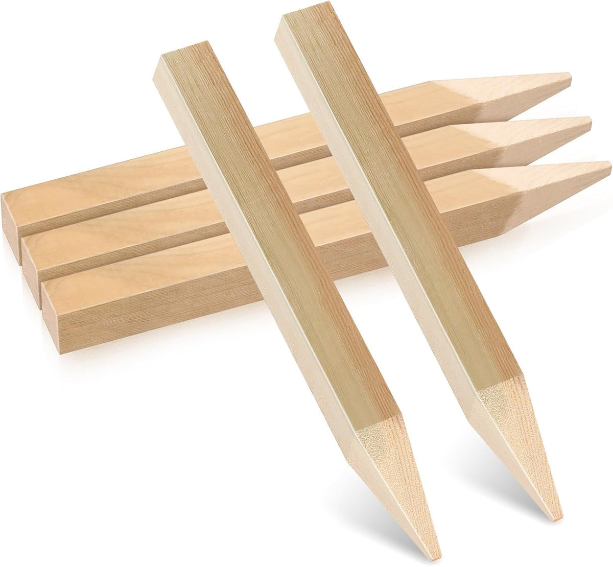 Ipetboom Wooden Garden Stakes, 5 Pack
