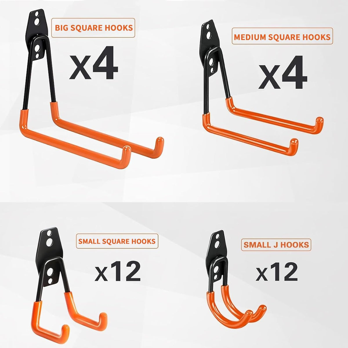 Garage Hooks, Heavy Duty, 16 Pack