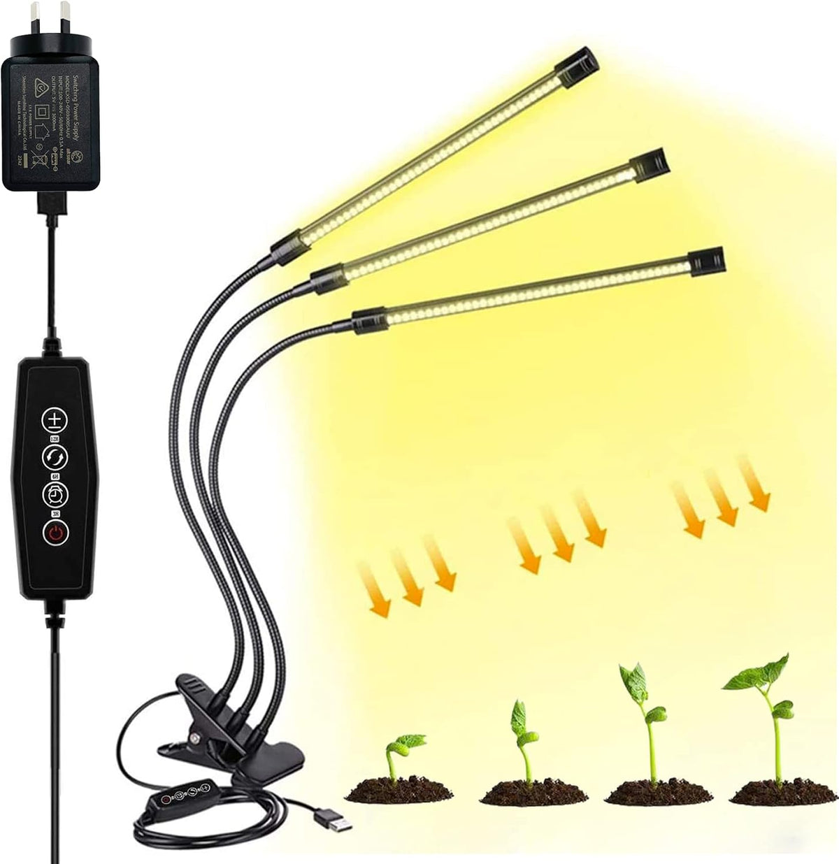 Dimmable LED Grow Light with Timer