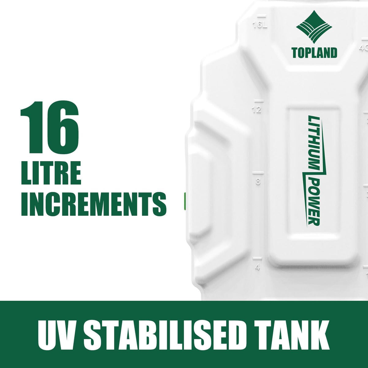 TOPLAND Backpack Weed Sprayer, 16 L