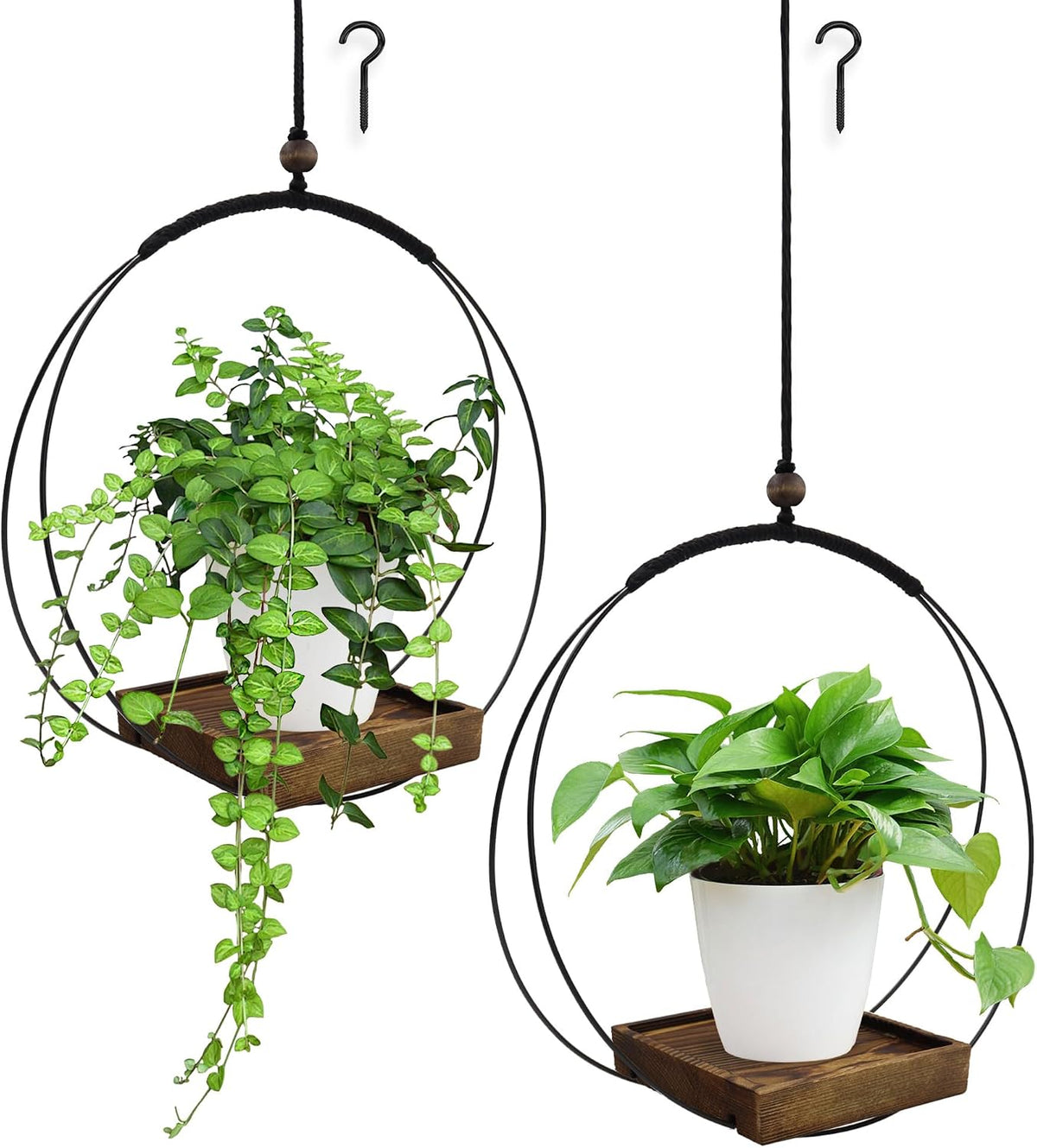 Hanging Plant Holders, 2 Pack