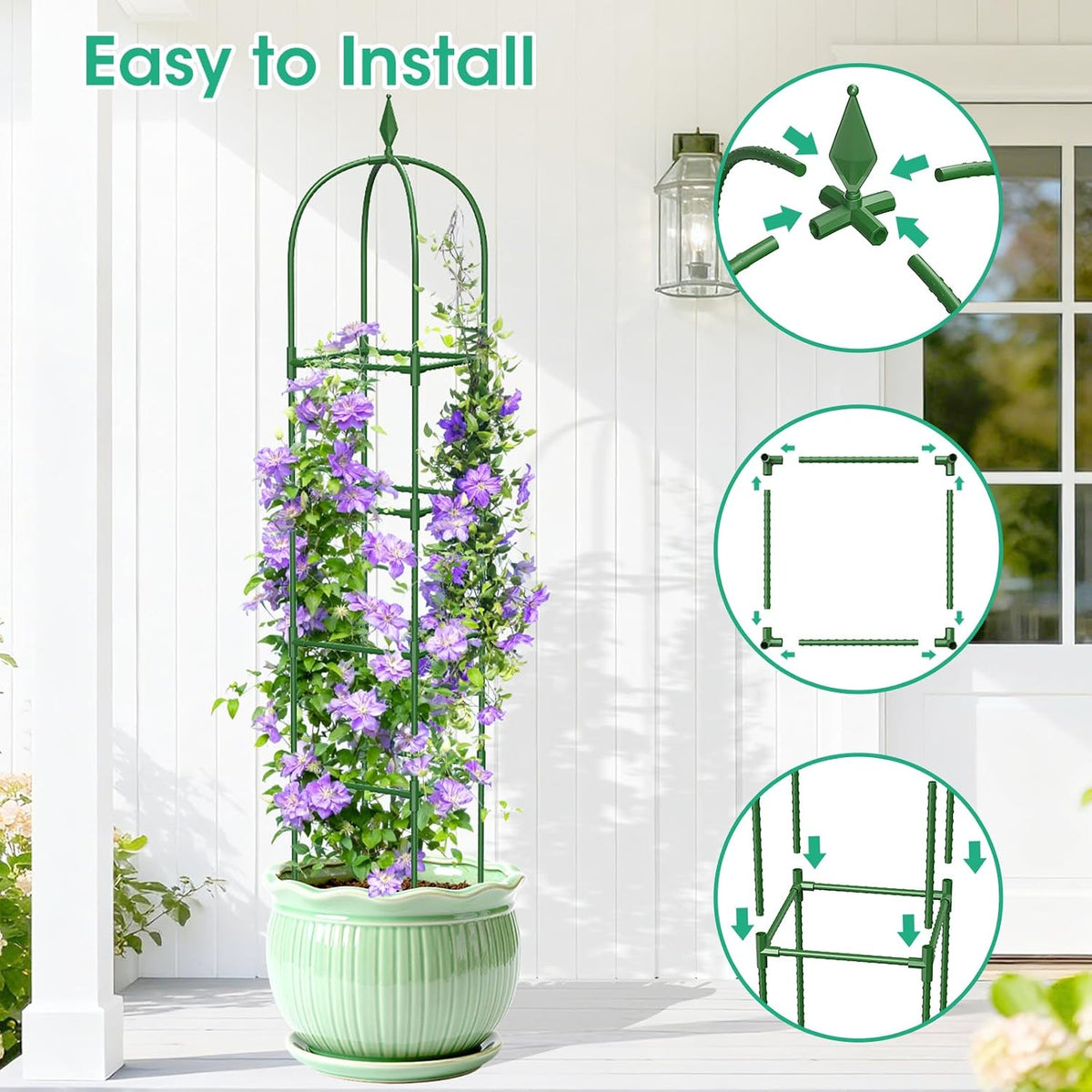 Garden Obelisk Trellis, 2 Pack, 180 cm