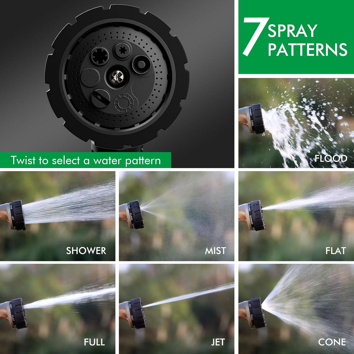 RESTMO Metal Garden Hose Spray Gun