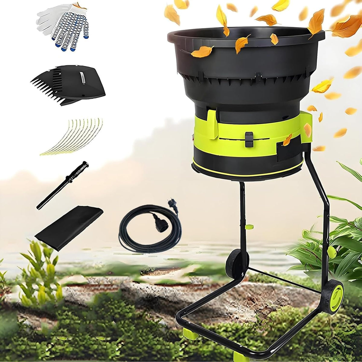Electric Leaf Mulcher, 2500 W, 20 m Cord