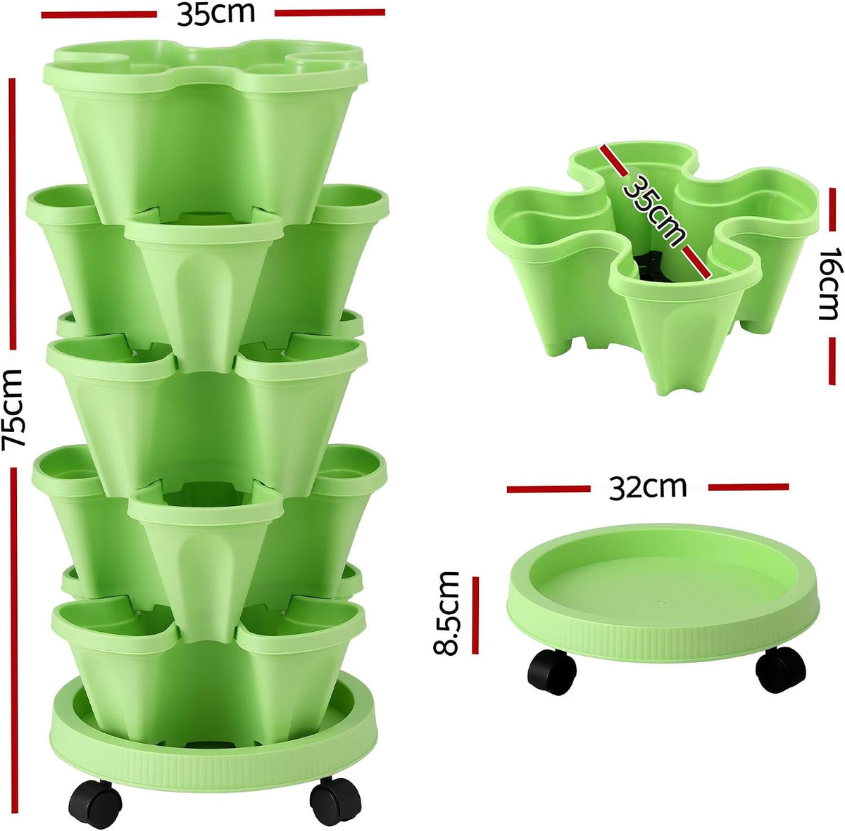 Green Fingers 5-Tier Vertical Planter