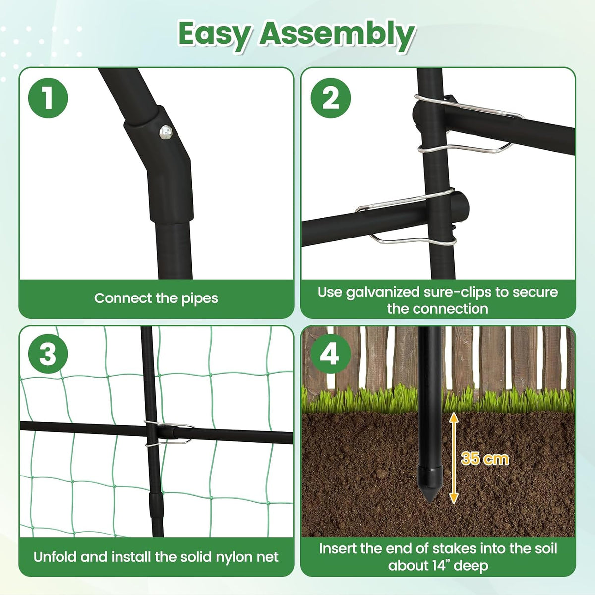 Costway Garden Arch Trellis, 230 cm