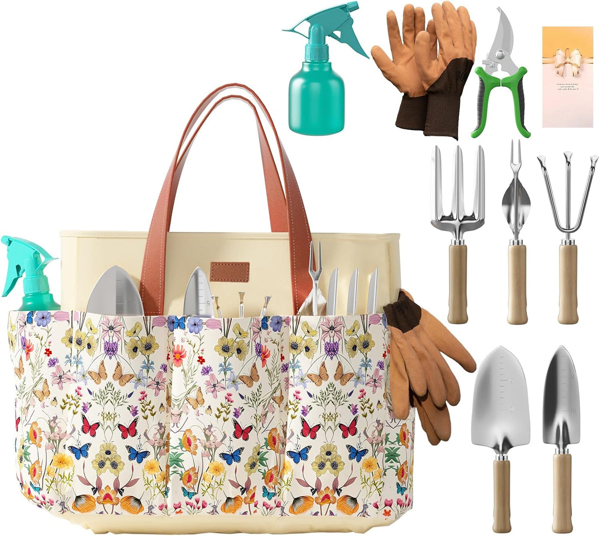 VerdantVibes Garden Tool Set, 9 Piece