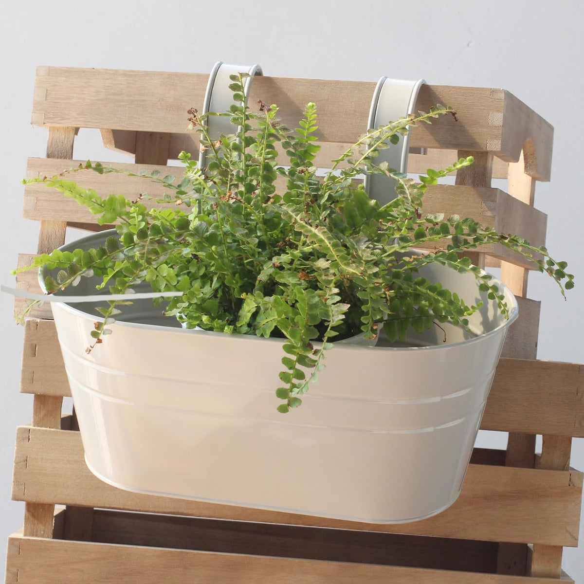 Balcony Railing Planters, 4 Pack
