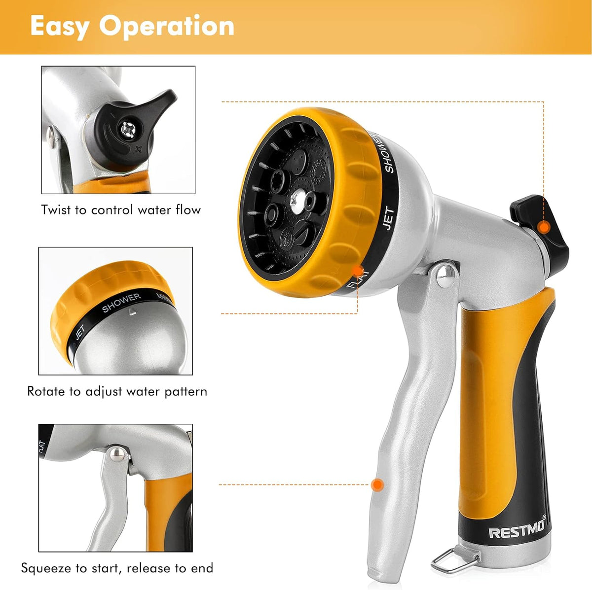 RESTMO Garden Hose Nozzle